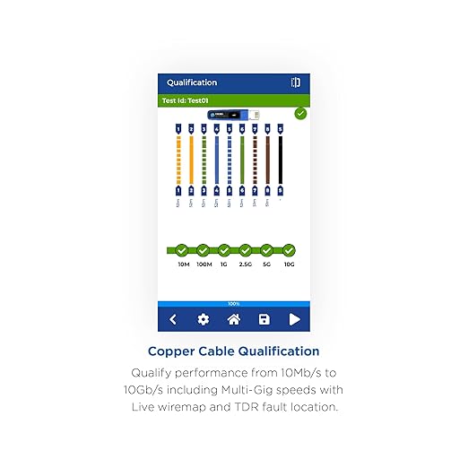 TREND Networks | SignalTEK QT | Upto 10G Copper Qualification Tester | Live Wiremap & TDR Fault Location | Wi-Fi Access Point Scan | Remote Access | Built-in PDF Reporting | R166002