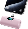 Mini Portable Charger USB C Power Bank,Upgraded 5000mAh PD Fast Charging Battery Pack Built-in USB-C Connector Travel Essential for iPhone17/17Pro/17Pro Max/Air/16 Plus/16Pro Max/15 Series,Android etc