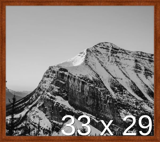 Frame It Easy 33 x 29 Russet Wood Frame (Derby)
