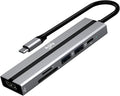 ikling USB c Hub, 6-in-1 with 4K HDMI, 60W PD, 2 USB-A Data Ports and SD/TF Card Reader, USB C Hub Multiport Adapter for MacBook Pro/Air, iPad Pro, iMac, Surface, Thinkpad, Galaxy, and More