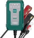 VEBU Motorcycle Trickle Charger 800mA Smart Battery Charger & Maintainer - Automatic for 6V/12V Lead Acid/Lithium Batteries, Plug & Play for Car Motorcycle Boat RV