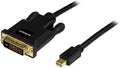 StarTech.com 6ft (1.8m) Mini DisplayPort to DVI Cable - Mini DP to DVI Adapter Cable - 1080p Video - Passive mDP 1.2 to DVI-D Single Link - mDP or Thunderbolt 1/2 Mac/PC to DVI Monitor (MDP2DVIMM6B)