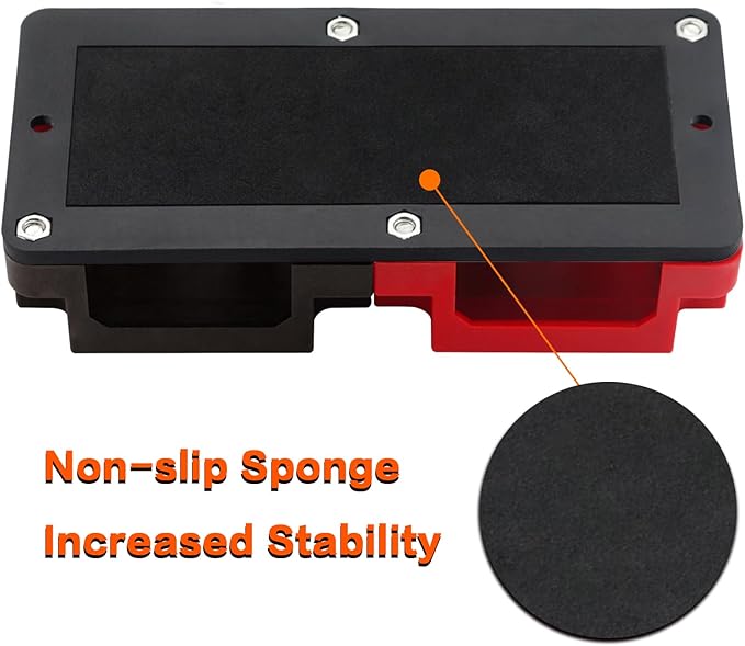 AMOMD Heavy Duty 400A 12-48V Tin-Plated Copper Block Bus Bar 8xM10(3/8") Studs Independent Modular Positive Negative Ground Battery Junction Block Buss Bar for Solar System Marine Truck Boat