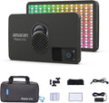 amaran Pano 60c Kit,Compact 60W RGBWW Full Color Panel Light,Support USB-C PD,CCT 2,300K-10,000K,12 Lighting Efects,APP Control w/Softbox Carrying Case Studio Light Photography Lighting (Charcoal)