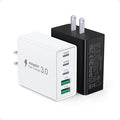 60W USB C Charger Block, 2-Pack Wall Fast Charge Cube Powered Multi-Port Plug Power Adapter Type C Brick for iPhone 17 16 15/15 Pro Max/14/14 Pro Max/13/13 Pro Max/12/12 Pro iPad, Motorola, LG, Huawei