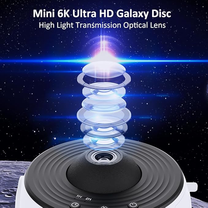 FLEVO Planetarium Star Projector, Galaxy Projector,Realistic Starry Sky Night Light,4K Replaceable HD 13 Film Discs,for Kids Bedroom Ceiling Home Living Room Decor Birthday Gifts