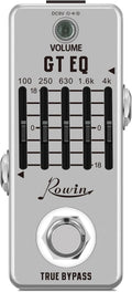 Rowin Guitar Equalize Effect Pedal EQ Add or Take Away Specific Bands Tune Parameters of Sound
