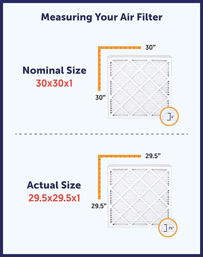 Filter King 37x16x1 Air Filter | 4-PACK | MERV 8 HVAC Pleated A/C Furnace Filters | MADE IN USA | Actual Size: 37 x 16 x .75"