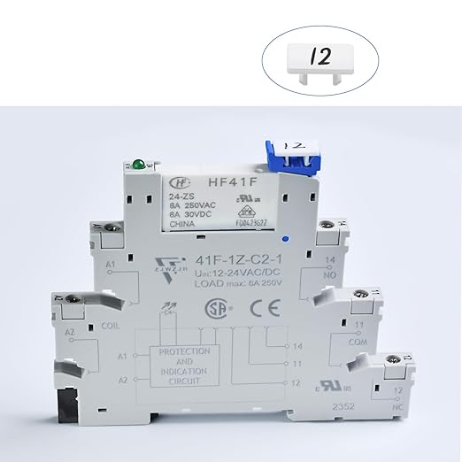 40Pcs Socket Maker, Small White Labels for Relay Socket Base 41F-1Z-C2 6Amp can Write Any Word or Make Some Product Marking