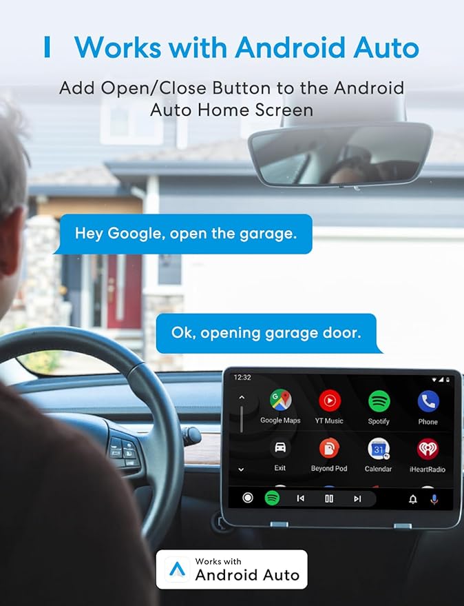 meross Smart WiFi Garage Door Opener Remote, App Control, Works with Alexa, Google Assistant and SmartThings, No Hub Needed（Non HomeKit Versions）