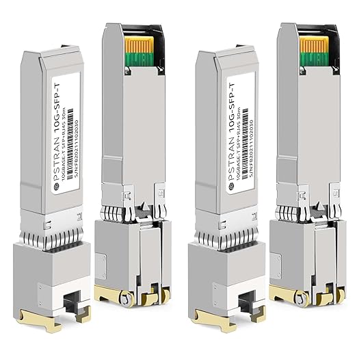 OPSTRAN 10GBASE-T SFP+ to RJ45 Copper Transceiver Module Compatible with Juniper EX-SFP-10GE-T QFX-SFP-10GE-T SRX-SFP-10GE-T 10G SFP+ 30m Cat6a/7 4 Pack