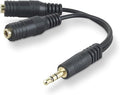 Belkin 3.5mm Audio Splitter – Dual Headphone and Speaker Jack Adapter for Sharing Music or Videos – Compatible with iPhone, iPad, Laptops, Tablets, and Other Devices with AUX Port – Black