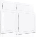 Morvat Access Panel 14x14 Inch for Drywall & Ceiling with Door, Heavy-Duty Durable ABS Plastic & Easy Install Access Box, Wall Hole Cover Plate for Plumbing & Electrical Cables & Wiring, White, 4 Pack