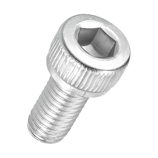 Kozelo 40pcs Socket Head Cap Screws - [M5-0.8 x 10mm] 304 Stainless Steel Allen Socket Drive for Electrical Motor 3D Printing Fan Engine Replacement Use, Silver
