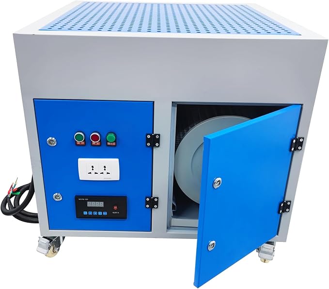 HayWHNKN Metal Working Downdraft Table Dust Collector Vacuum Welding Multi-stage Purification Dust Collector for Grinding Polishing Dusting Welding 31.5''*31.5'' 220V