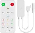 PAUTIX CCT LED Controller Kit SP642E,iOS/Andriod App Control 2.4G RF Wireless Remote Control,CCT LED Controller/Dimmer,for CCT LED Strip Light,with Timing Function,Music Mode,Group Control