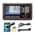 3 Axis DRO LCD Screen Metal Shell Digital Readout Display for Bridgeport Mill MIlling Machine Lathe Machine Tools (D80M-3V RPM Hall Sensor)