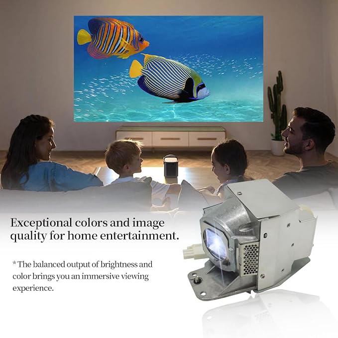 SORNEICDR Replacement Projector Lamp Bulb 5J.J9E05.001/5J.JCA05.001 Compatible with BENQ W1400, W1500, H6510BD, P1500, DW843UST, DX842UST, MW831UST, MW843UST, MX842UST Projectors, with Housing