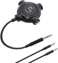 LP Headphone Splitter, Nylon-Braided 3.5mm Audio Stereo Splitter, Male to 3 Female Ports for MacBook, Mac, iPad, iPhone(≤6), iPod, Tablet, Laptop, PC, Earphone, Kindle, MP3 Player, Speaker & More