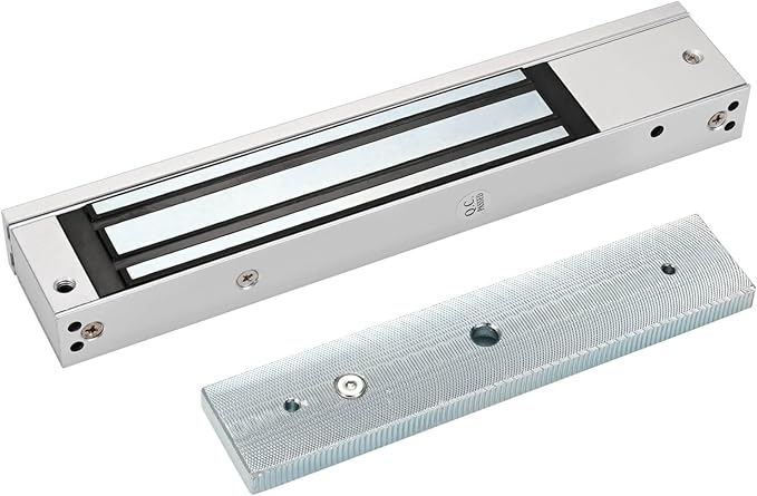 Electric Magnetic Lock 280KG 600LBS Holding Force Electromagnet Lock 12V Fail Safe NC Mode Single Door for Access Control System