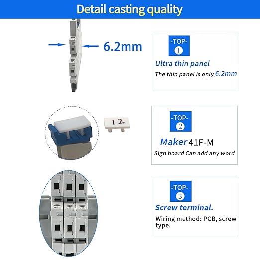 Electromagnetic Relay 60V DC/AC SPDT Converting 110V Through Socket 6A with LED Indicator, Socket Base, DIN Rail, Ultra Thin 6.2mm, UL/CE/VDE Certification