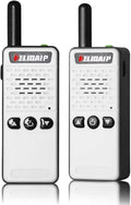 ELIDAIP T-M2 Super Mini Walkie Talkies for Adults,Rechargeable Walkie Talkies,Portable Two Way Radios for Restaurant,Camping,Running,Hotels,Hiking,Supermarket,Shopping Malls,White 2 Pack