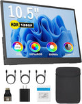 Viyivwine Portable Monitor 10.5'' 1920x1280 Second External Monitor for Laptop 3:2,100％sRGB,w/45° Adjustable Stand,HDMI USB-C Computer Display for Laptop PC Phone Mac