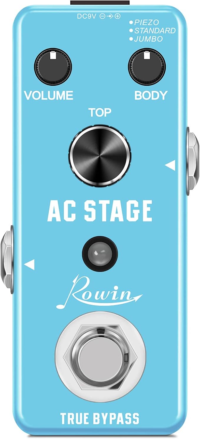 Rowin Acoustic AC Stage Acoustic Guitar Simulator Pedal