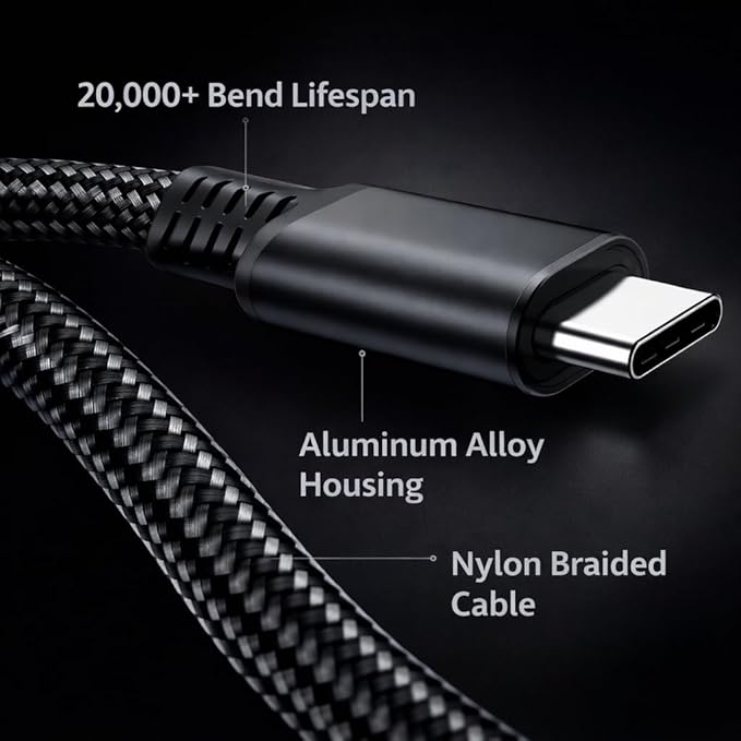 Mizi USB-C Headphone and Charging Adapter 3-in-1 – Type-C to 3.5mm Audio Jack + USB-C PD Charging + Type-C Audio Splitter, Compatible with iPhone, iPad, Samsung Galaxy, Pixel, and More – Black