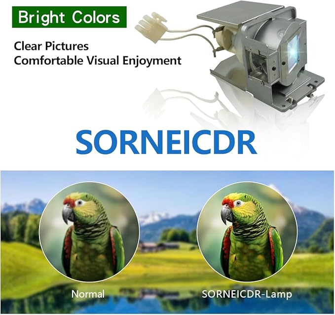 SORNEICDR RLC-072 Replacement Projector Lamp Bulb Compatible with Viewsonic PJD5133 PJD5123 PJD5233 PJD5523W PJD5223 PJD5353 PJD5113 PJD5133-1W Pro6200 Projector Lamp Bulb with Housing