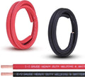 Shirbly 2/0 Gauge Battery Cable, 5FT Red + 5FT Black 2/0 AWG Pure Copper Wire Welding Cable, for Automotive, Battery, Solar and Generator, Standard USA OFC Wire
