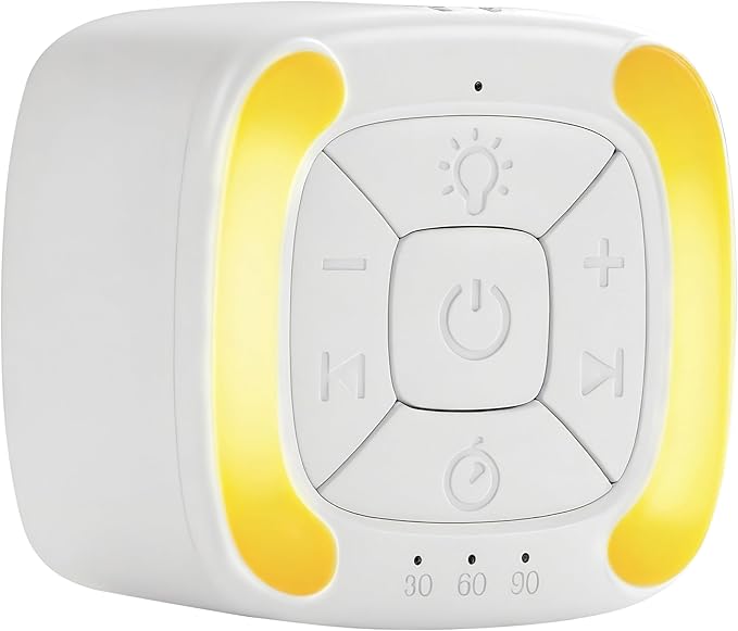 Vitelum White Noise Sleep Sound Machine for Relaxation, Meditation, Soothing Natural Sound for Sleep with Night Light