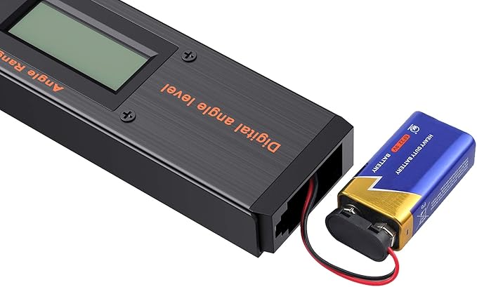 Neoteck Aluminum Digital Angle Finder Protractor 225° 16 inch Backlit LCD Digital with Horizontal and Vertical Bubble - Black