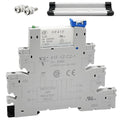 Electromagnetic Relay 5VDC SPDT 6Amp, Power Relays with LED Indicator, Socket Base, DIN Rail, Ultra Thin 6.2mm, UL Certification