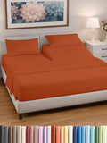 Split Head King Sheet Set – 4 Piece Flex Split Top King Sheets for Adjustable Beds - Fits 14” to 16" Mattress w/ Deep Pockets - Soft, Breathable & Cooling - Luxury Bedding & Wrinkle Free - Terracotta