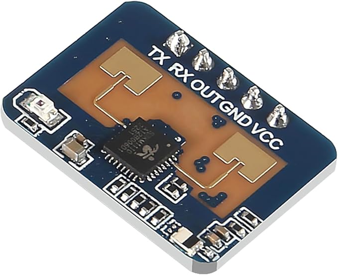 XIITIA 3pcs LD2410C Human Presence Radar Sensor Module HLK-LD2410 LD2410 Millimeter Wave Non-Contact 24GHz ISM Band Serial Port IO Level Output