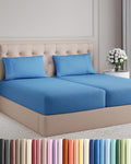 Split King Size 5 Piece Sheet Set - Comfy Breathable & Cooling Bed Sheets Set - Hotel Luxury Bedding for Women, Men, Kids, Teens, Boys & Girls - Deep Pockets and Wrinkle Free - Oeko-Tex - Royal Blue