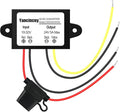 Yancincny Voltage Stabilizer 10-32V to 24V 5A, dc 12V to 24V 120W Waterproof DC DC Converter with Over Current/Temperature Protection & Fuse, for 24V Lighting, CCTV Camera, Car Truck