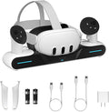 Maecker Charging Dock for Meta Quest 3 Charging Station Magnetic Charger for Meta Quest 3 Accessories Charging Stand