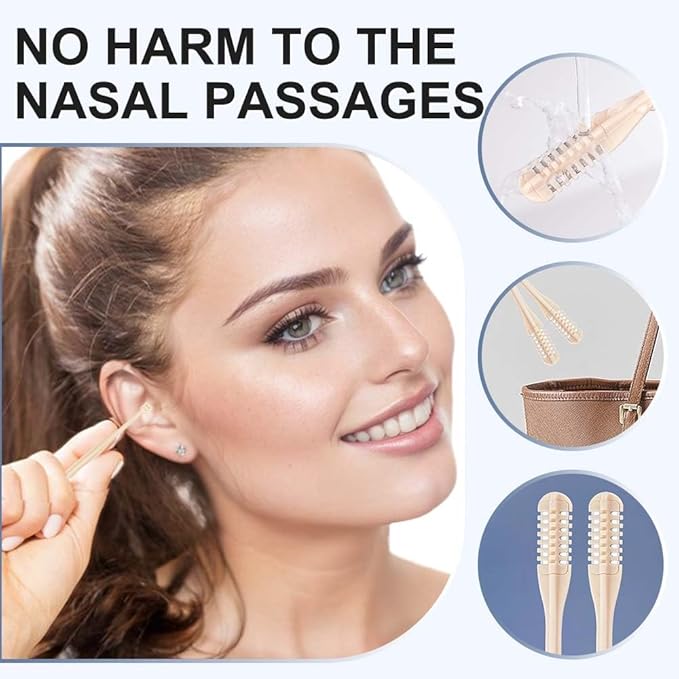 ROWPOZ 2-in-1 Nasal Hair Cutter, Durable Double Sided Trimmer Mini Nose Trimmer, Lightweight Nose Grooming Tool for Travel (A-12Pcs)