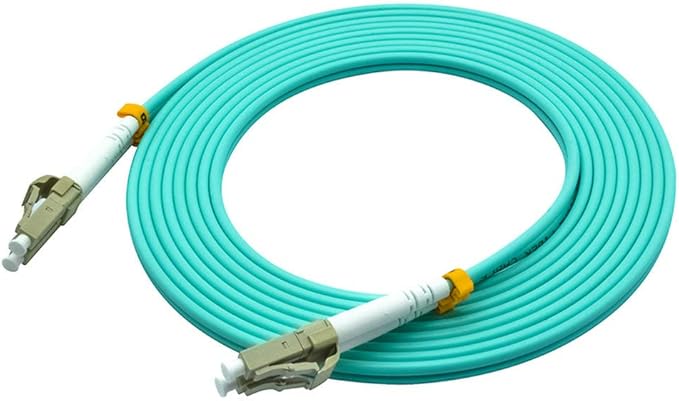 Jeirdus 100 Meters 328ft LC to LC Duplex 50/125 10G OM3 Multi-Mode Fiber Optic Cable Jumper Optical Patch Cord LC-LC