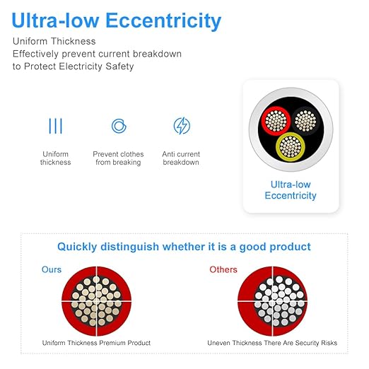 DEKIEVALE 22 Gauge 3 Conductor Electrical Wire, 16.4FT White Stranded Low Voltage 22/3 Cable PVC Case, 22 AWG Tinned Copper 3 Wire Cable, Flexible Extension Power Cord for LED Lamp Lighting Automotive