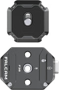 FALCAM F38 Quick Release Kit V2, Quick Release System, Base and Plate with 1/4" and 3/8" Screw Thread for Tripod, Monopod, Stabilizer, Slider - F38B3404