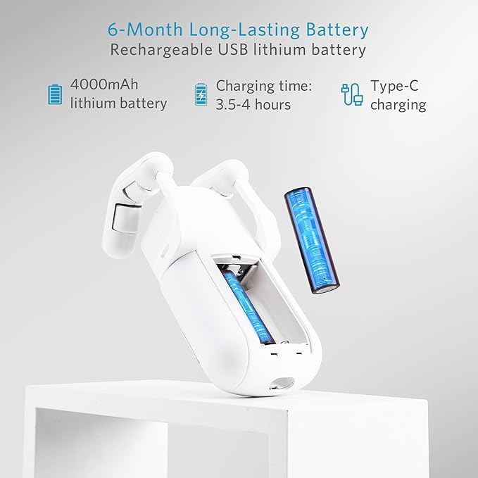 Tripvyantic Automatic Curtain Opener Smart Motorized: 2-Pack Heavy Duty 20KG Load Electric Curtain Robot with Remote for Bedroom Living Room│6-Month Battery for Home/Office/Nursery│No WiFi Needed