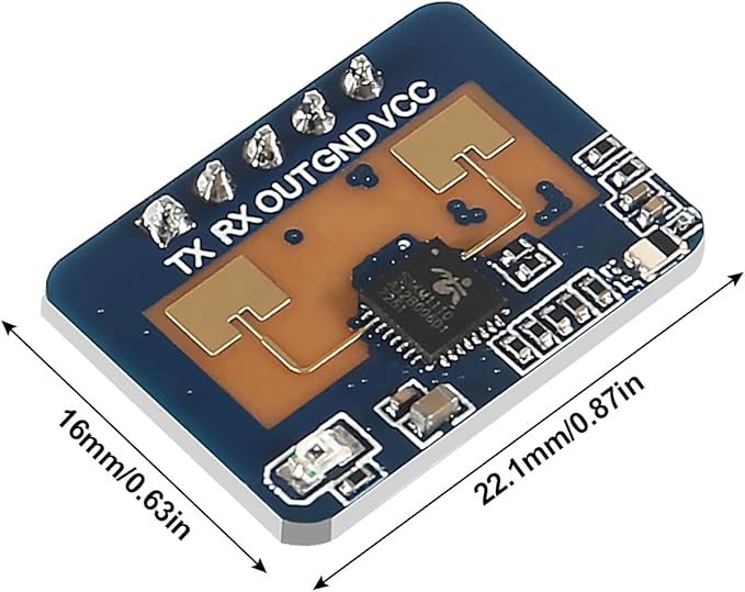 XIITIA 2pcs LD2410C Human Presence Radar Sensor Module HLK-LD2410 Sensor Module LD2410 Millimeter Wave Radar Sensor Module Non Contact 24GHz ISM Band Serial Port IO Level Output