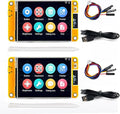 2 Pack ESP32-2432S028R Smart Display 2.8 inch 240X320 TFT with Resistive Touchscreen WiFi+BLE Dual Core ILI9341 Driver ESP32 Development Board for Arduino IoT