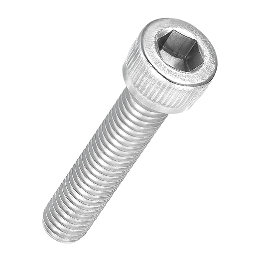 Kozelo 50pcs Socket Head Cap Screws - [M6-1 x 30mm] 304 Stainless Steel Allen Socket Drive for Electrical Motor 3D Printing Fan Engine Replacement Use, Silver