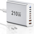 USB C Charger Block 200W, GaN 8-Port USB-C PD Fast Charging Station Desktop Hub, PD65W Laptop Charge Adapter Compatible with MacBook Pro/Air/DELL/Steam Deck/iPhone 16/15/Galaxy S22/S23