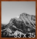 Frame It Easy 33 x 35 Russet Wood Frame (Derby)