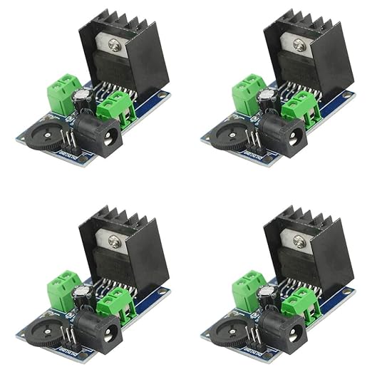 WMYCONGCONG 4 PCS TDA7297 Audio Amplifier Board Module DC 6-18V 15W+15W Dual-Channel Stereo Amplifier Board for Sound System DIY